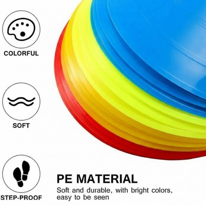 Agility Training Disc Marker Cones – Pack of 6