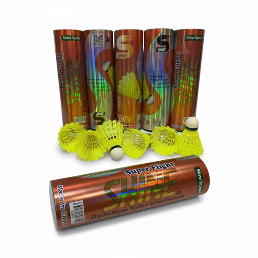 Shine Super Flight Badminton Shuttlecocks - (1/2 Dozen)