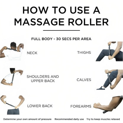 Jumbo Massage Roller with Handles Ali Sports