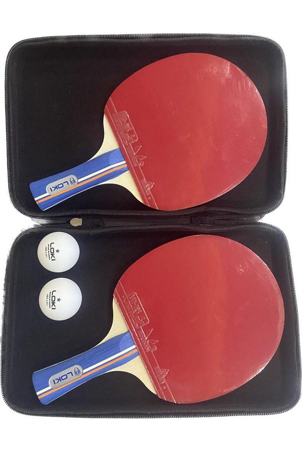 LOKI Kirin K5000 Table Tennis Set (Pack of 2 Rackets & Balls) LOKI