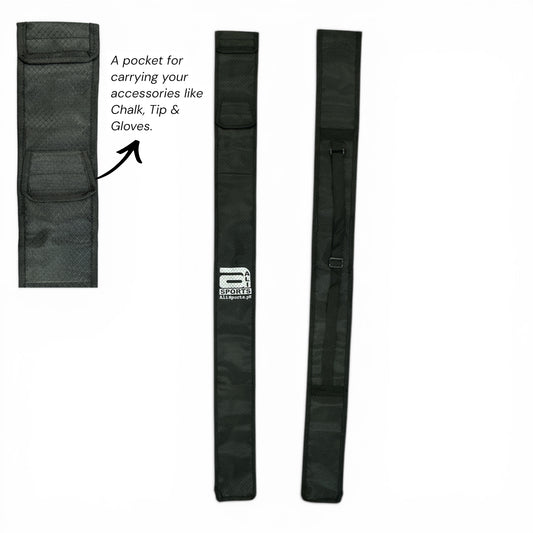 Snooker Cue Carry Case with Accessory Pocket