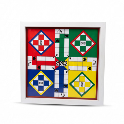 Premium Wooden Ludo Board 2x2 Feet with Ludo Pieces Ali Sports