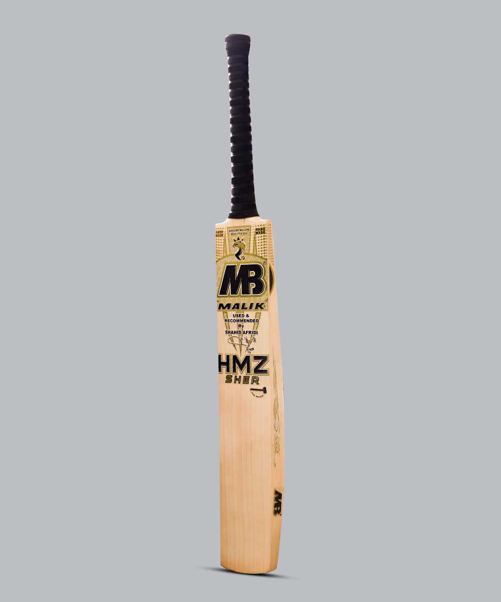 MB Malik HMZ Sher Gold Cricket Bat - Ali Sports