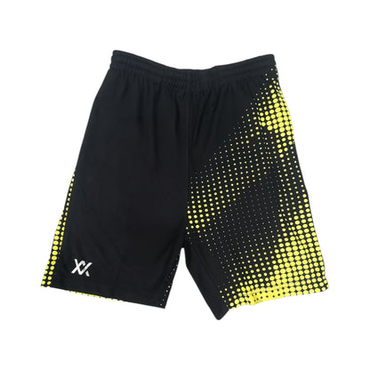 MAXX Black & Yellow Halftone Athletic Shorts MAXX