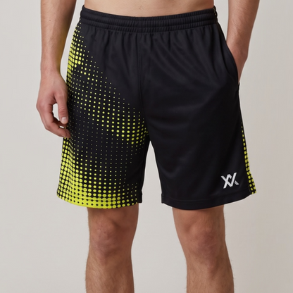 MAXX Black & Yellow Halftone Athletic Shorts MAXX