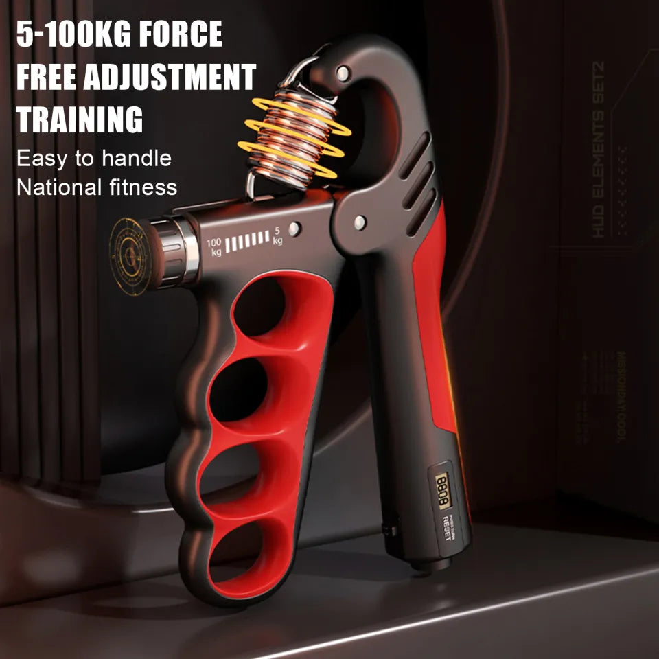 Hand Gripper Adjustable 5-100kg with Digital Counter V3 Ali Sports
