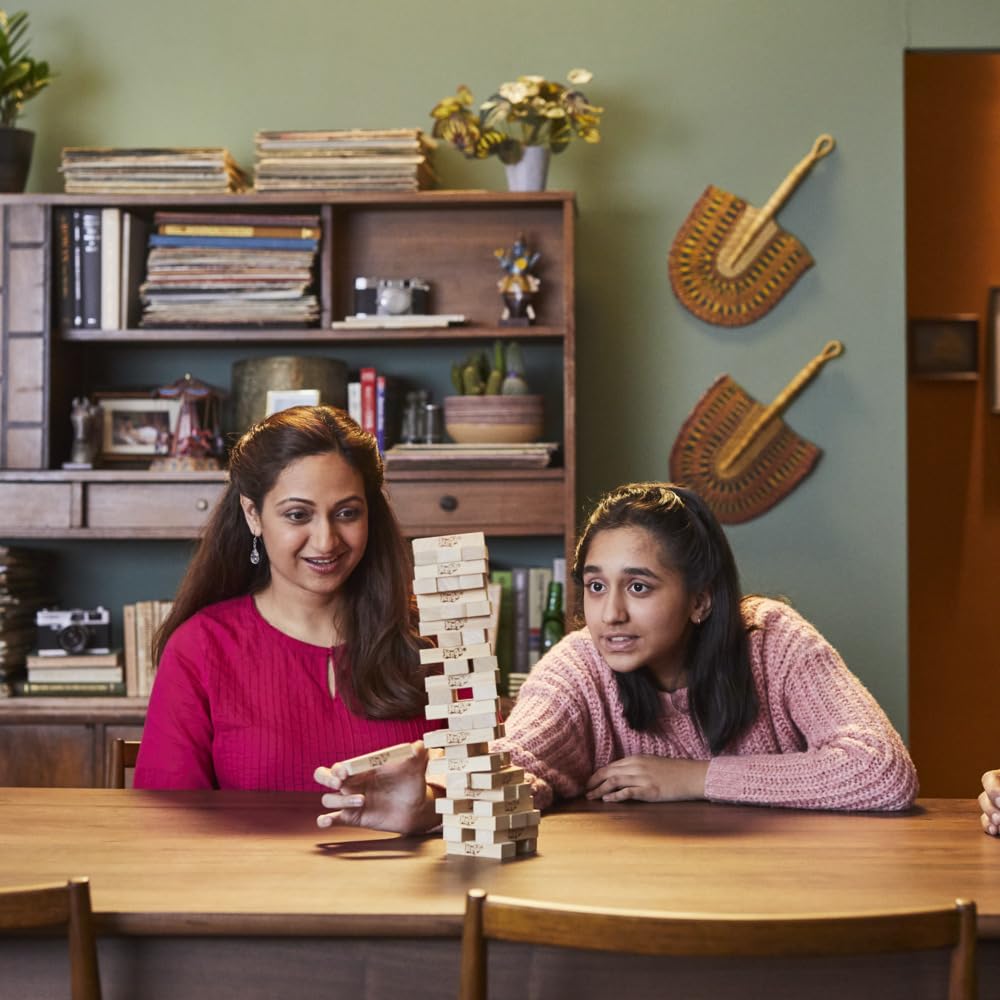 Jenga Classic Stacking Tower Game – Made with Genuine Hardwood Blocks Ali Sports