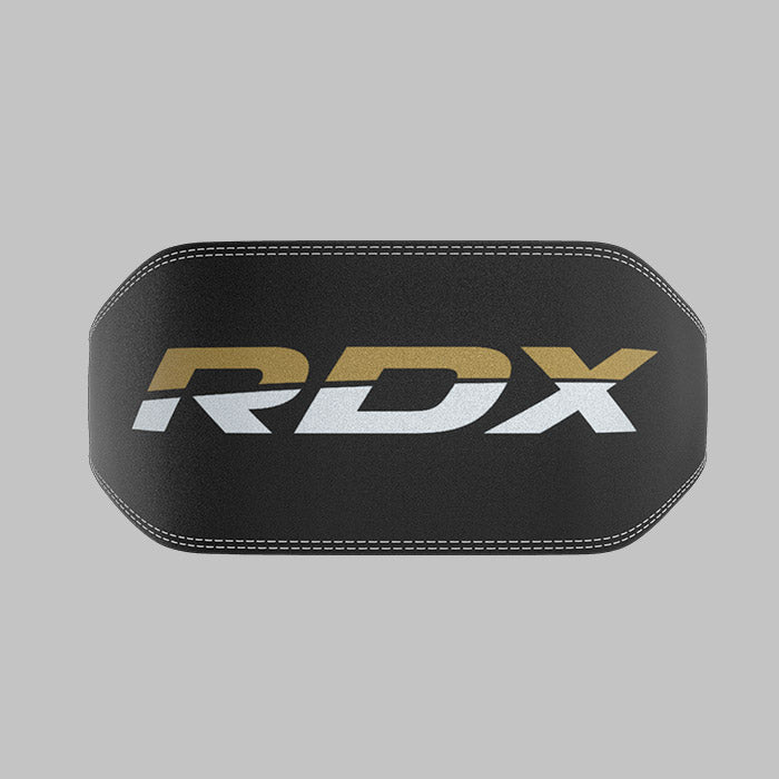 RDX 6 Inch Adjustable Leather Weight Lifting Gym Belt RDX