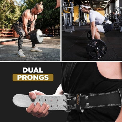 RDX 6 Inch Adjustable Leather Weight Lifting Gym Belt RDX