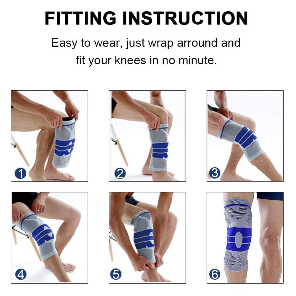 Knee Support with Sillicon Paddling - Ali Sports