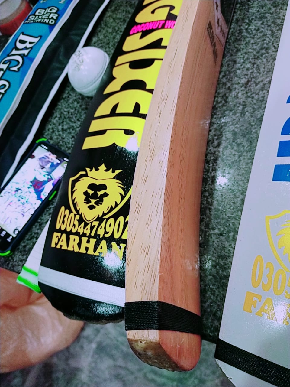 Big Sixer Double Season Coconut Cricket Bat - Ali Sports