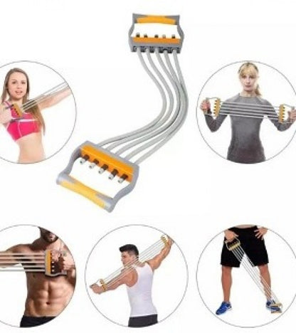 Chest Expander Adjustable 2 in 1 Fitness Spring - Ali Sports